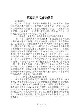 镇党委书记述职报告 (35)