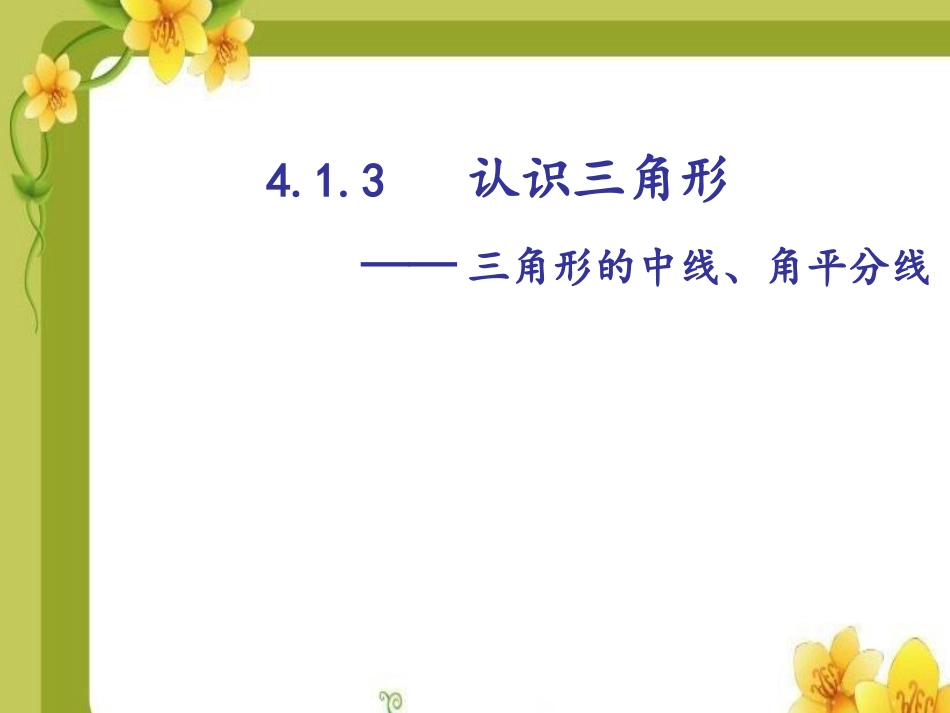 三角形的中线，角平分线_第2页