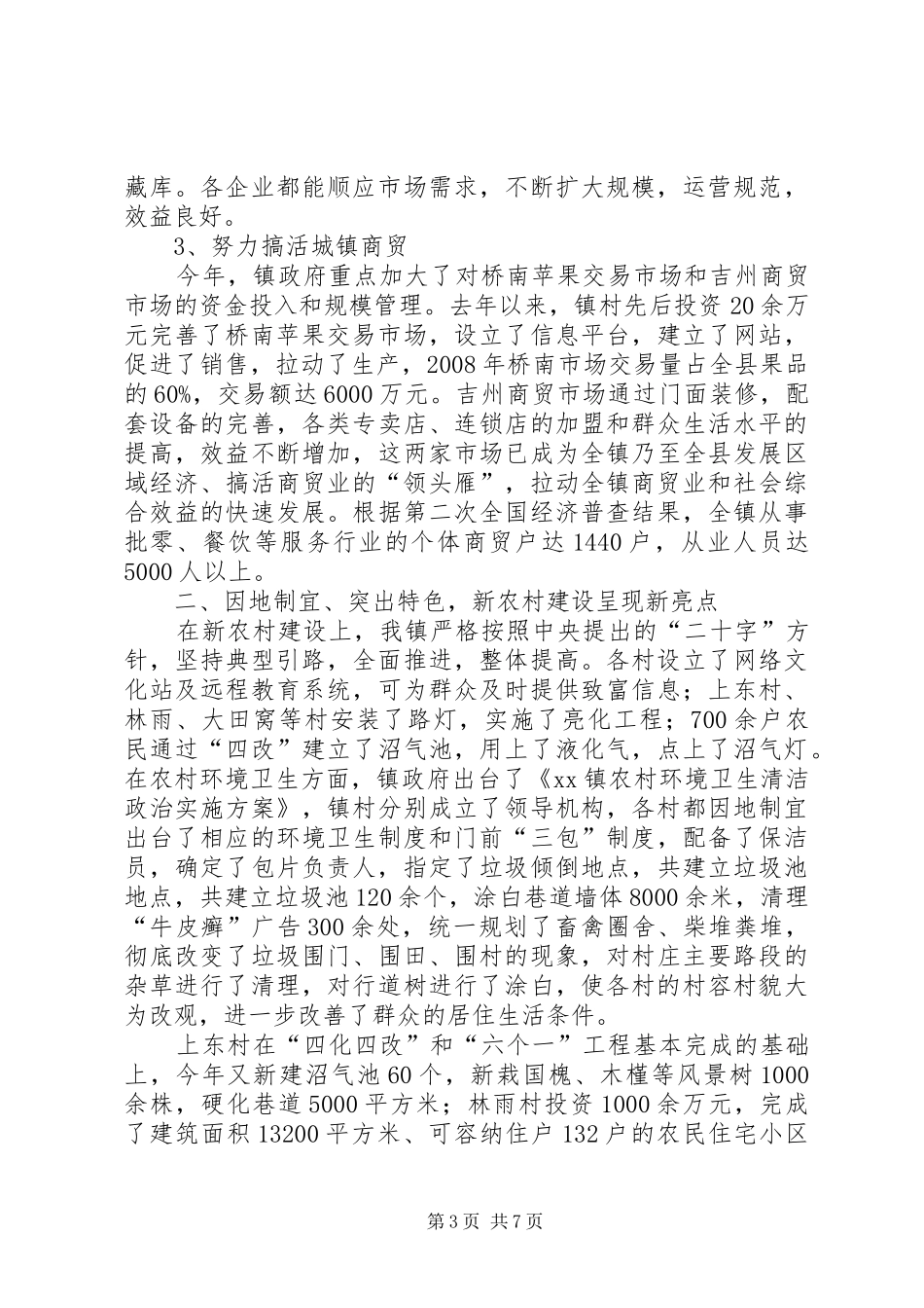 政府镇长述职述廉报告_第3页