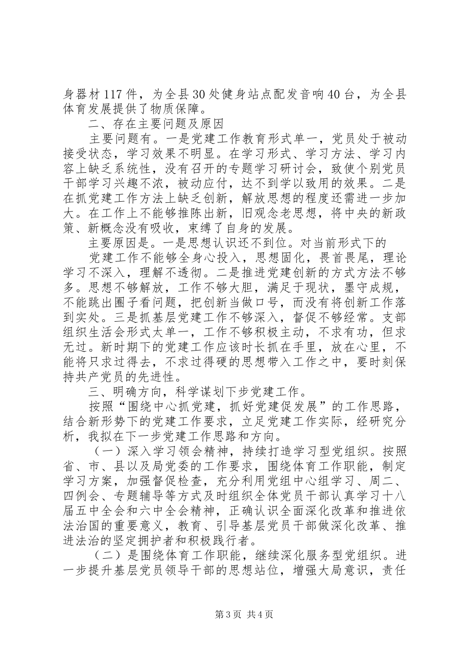 支部书记抓党建工作述职报告_第3页