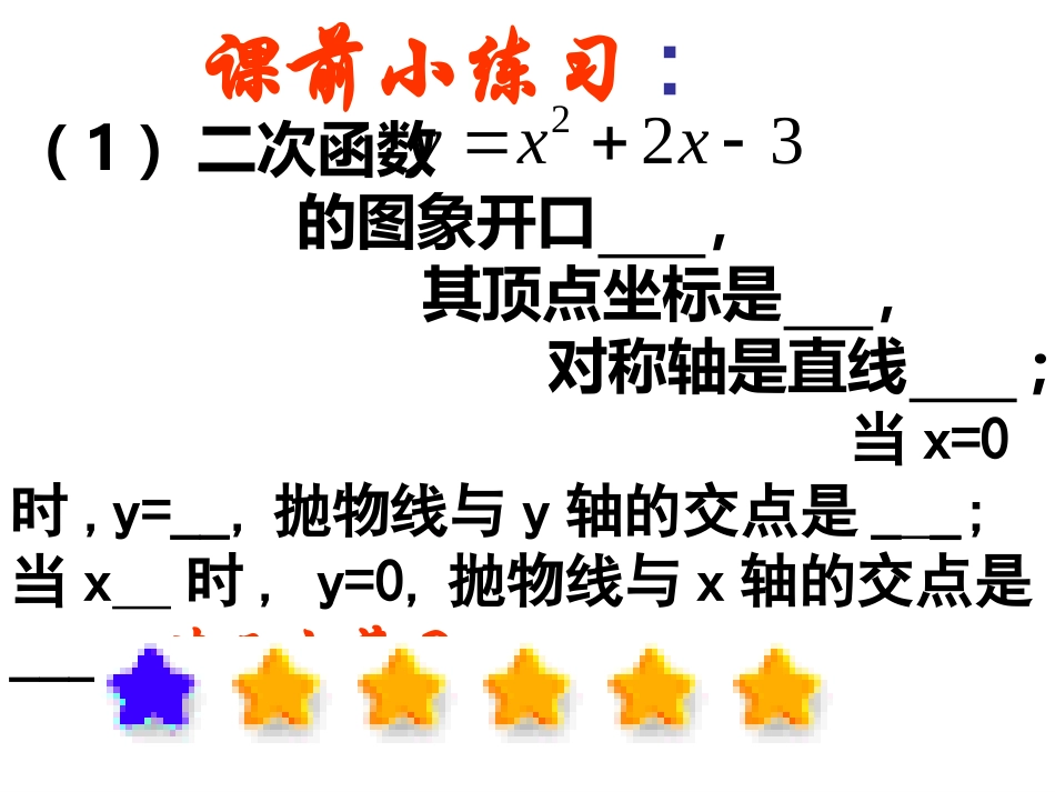 九年级数学下册27-2《+二次函数关系式系数和图像的关系》课件+华师大版 (2)_第2页