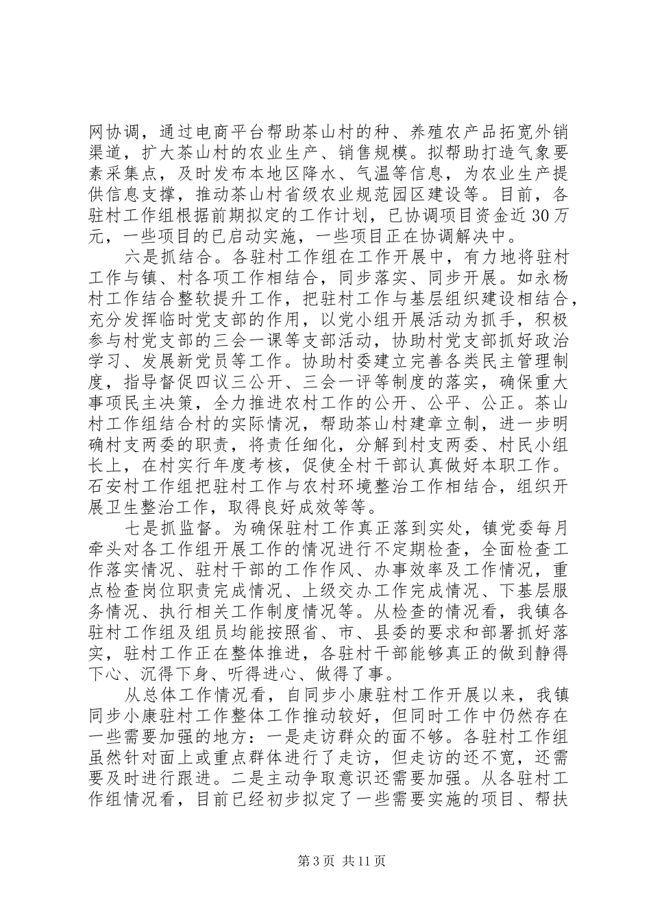 小康驻村述职报告范文3篇_第3页