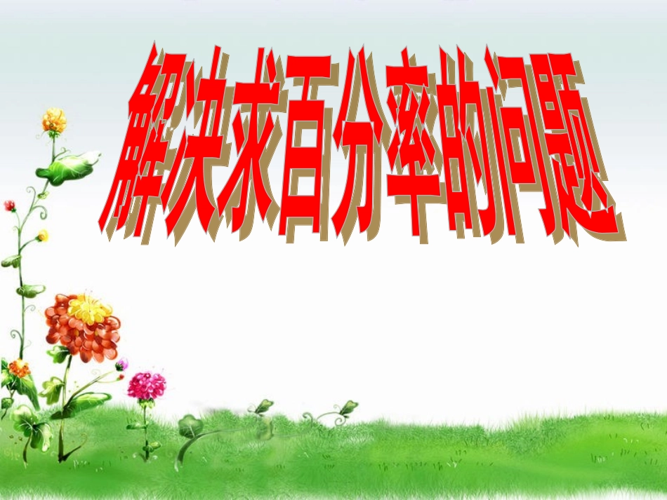 解决百分率问题_第1页