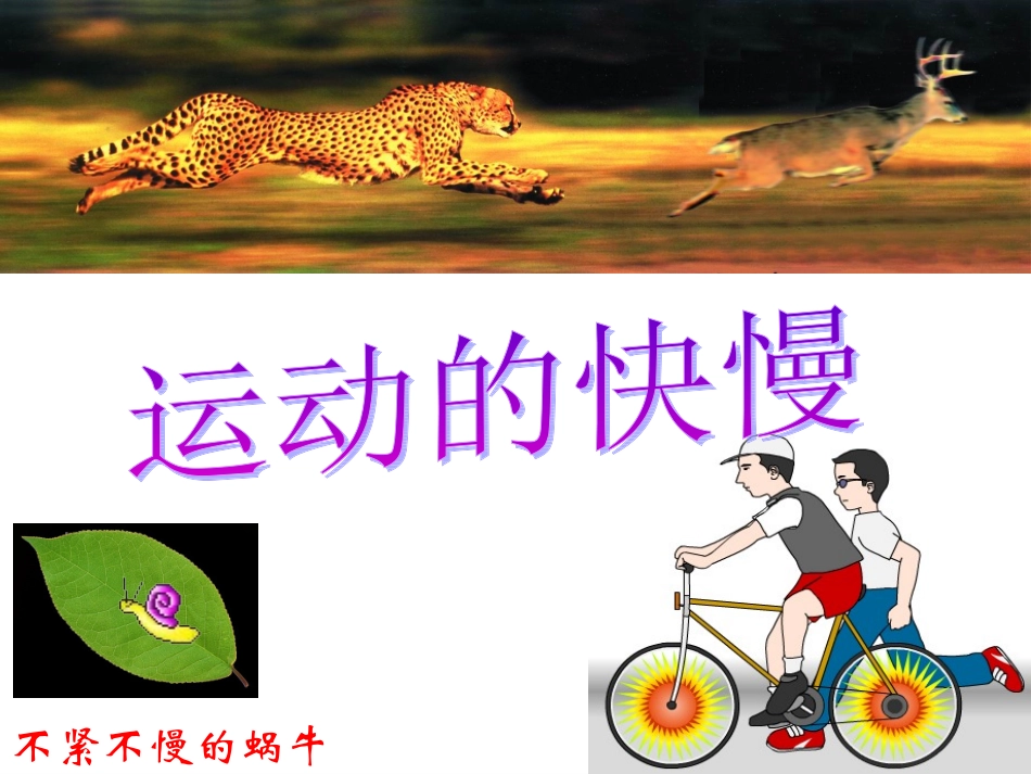 运动的快慢课件 (2)_第1页