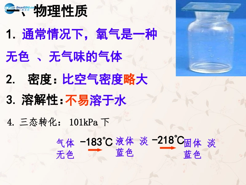 九年级化学上册31氧气的性质和用途课件粤教版_第2页