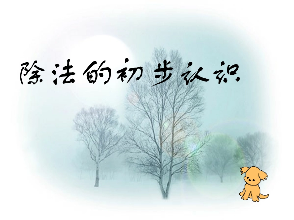 除法的初步认识3_第1页