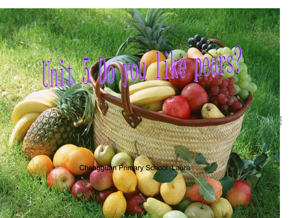 新版PEP三英下Unit5DoyoulikepearsALet's_talk_第1页