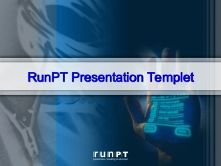 蓝色数字时代PPT模板