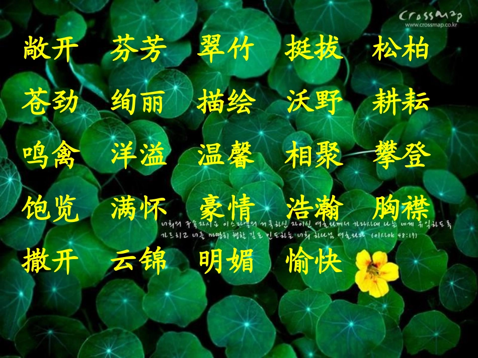 去打开大自然绿色的课本_第2页