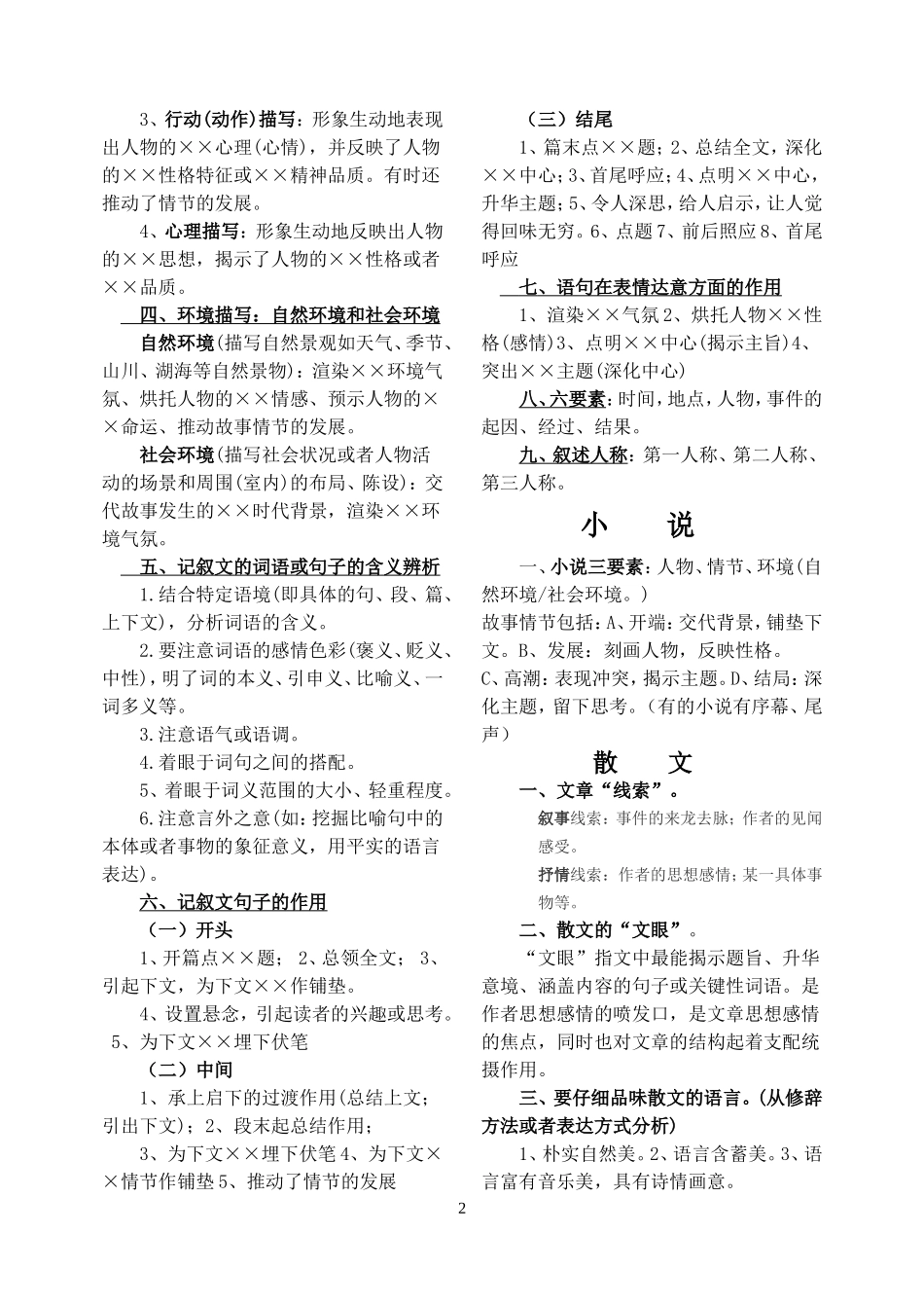 文体知识归纳(1)_第2页