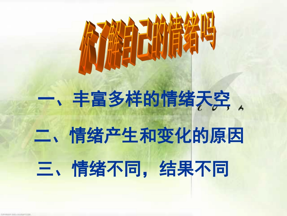 你了解自己的情绪吗_第2页