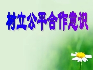 树立公平合作意识课件1345