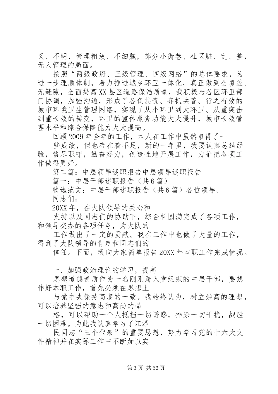 中层领导个人述职报告_第3页