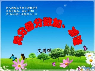 异分母分数加减法PPT2