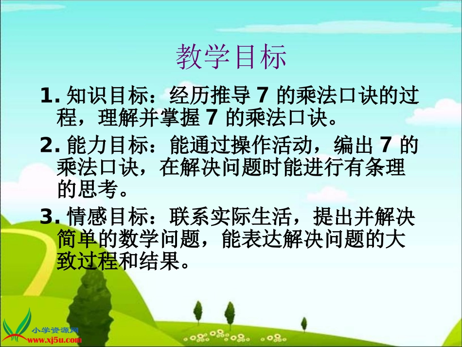 苏教版数学二年级上册《7的乘法口诀》PPT课件_第2页