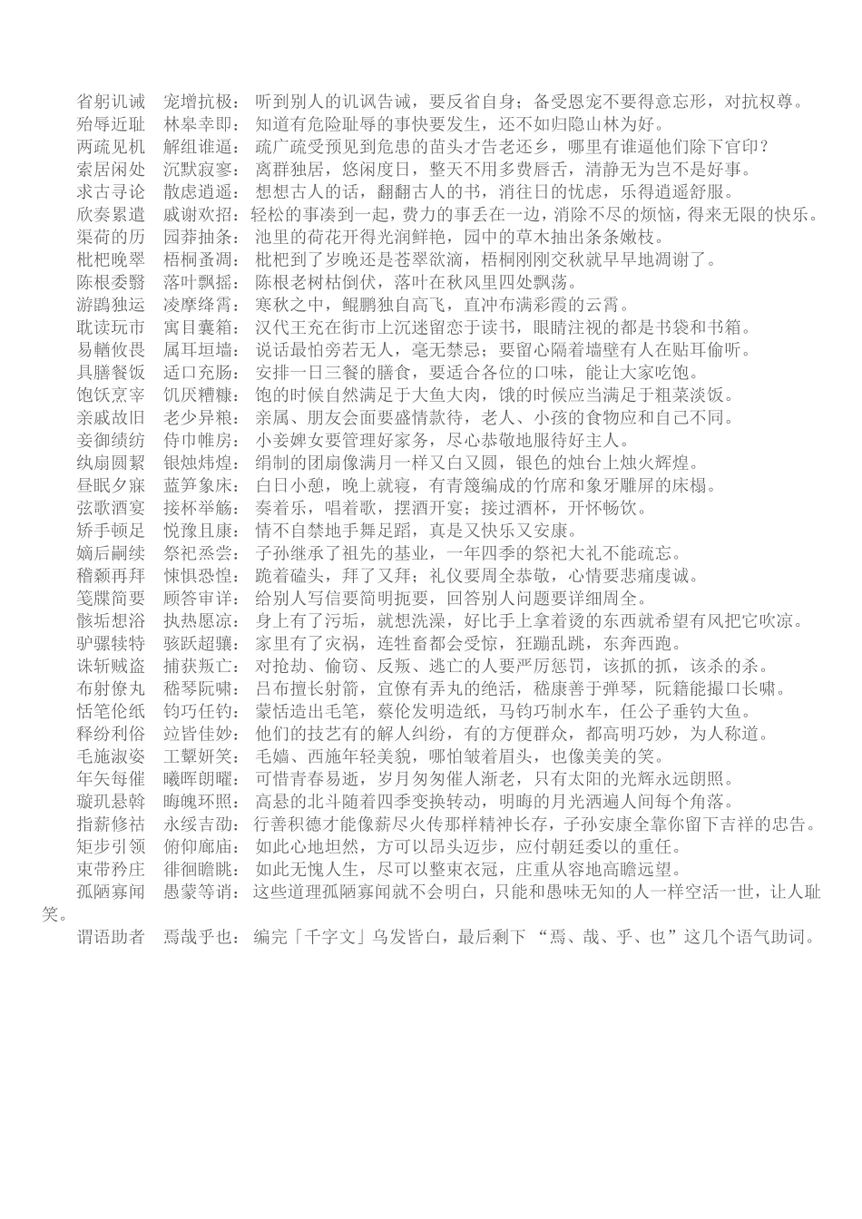 千字文全文解释_第3页