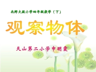 北师四下节日礼物