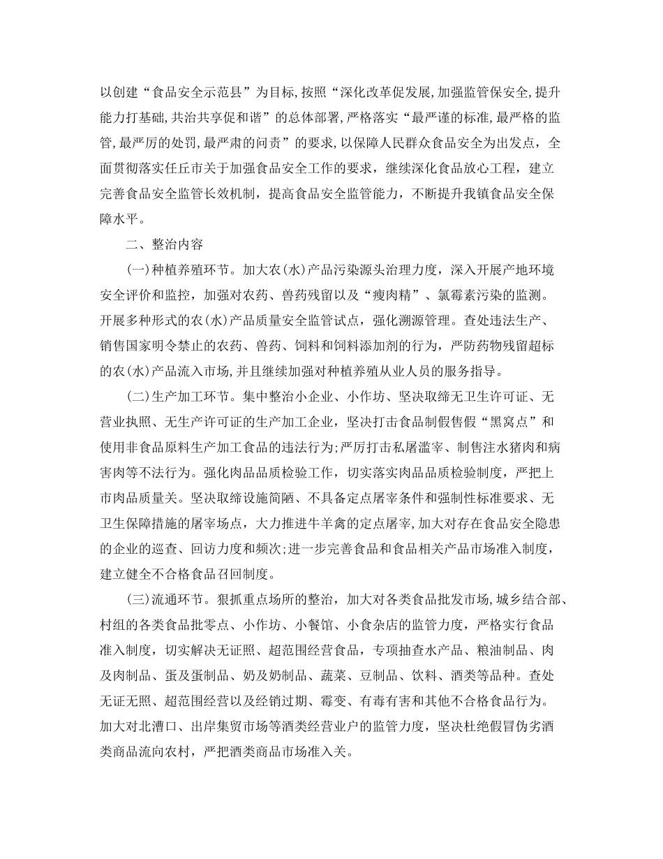 2020年食品安全工作计划范文2_第3页