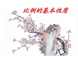 比例的基本性质(2)