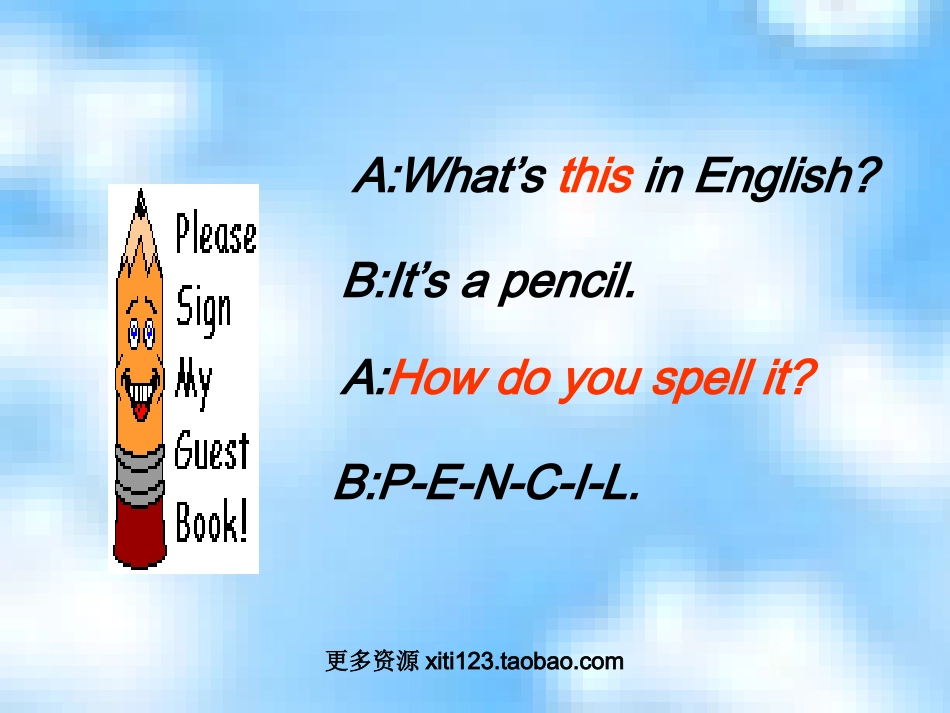 初中英语新目标七年级上Unit2Isthisyourpencil_第2页