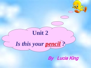 初中英语新目标七年级上Unit2Isthisyourpencil