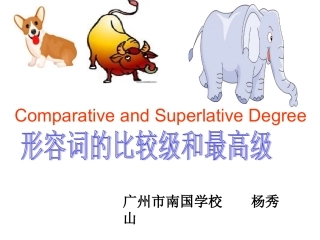 比较级和最高级的基本用法