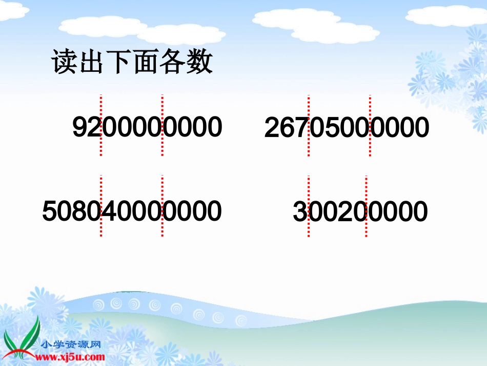 亿以上数的写法和改写四年级第七册_第2页