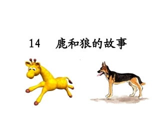 狼和鹿的故事参赛课件