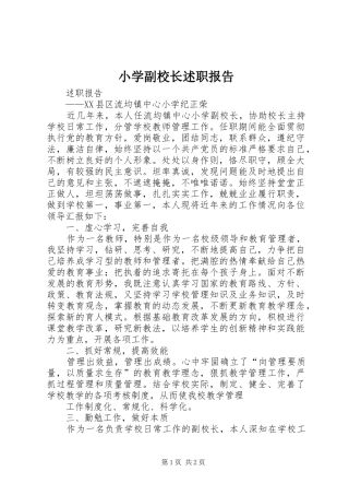小学副校长述职报告 (13)
