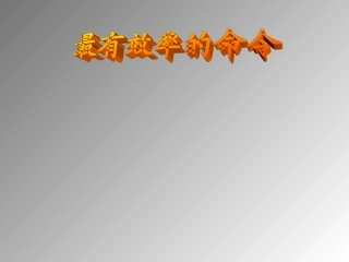 最有效率的命令