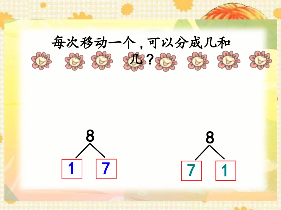 苏教版小学数学一年级上册《8、9的分与合》课件_第3页