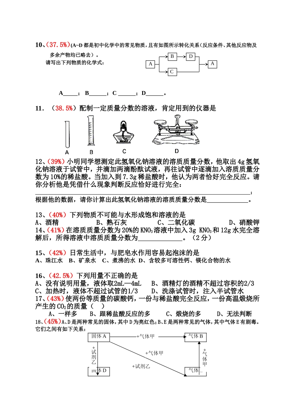 初三化学易错题集(20000道题库精选)含详细解答_第2页