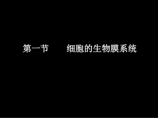 细胞的生物膜系统