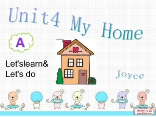 PEP小学英语四年级上册Unit4My_Home课件(教学PPT)