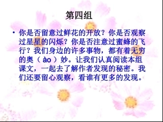 三年级上语文教案-花钟-人教新课标