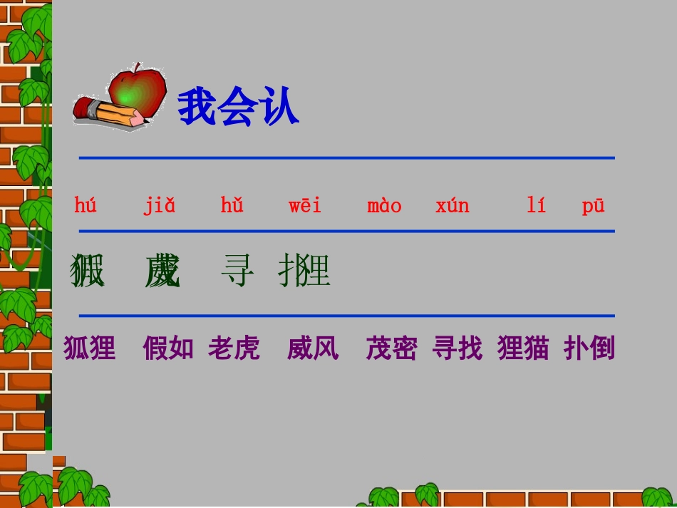 语文S版三年级上册《寓言两则》狐假虎威课件_第3页
