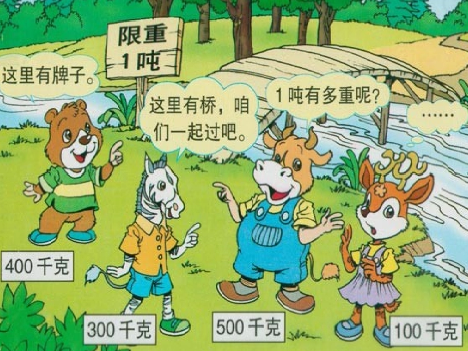 人教版小学数学三年级上册吨的认识课件_第3页