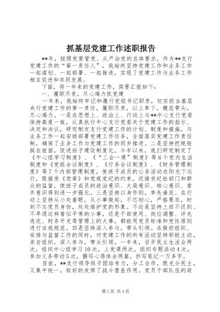 抓基层党建工作述职报告 (28)