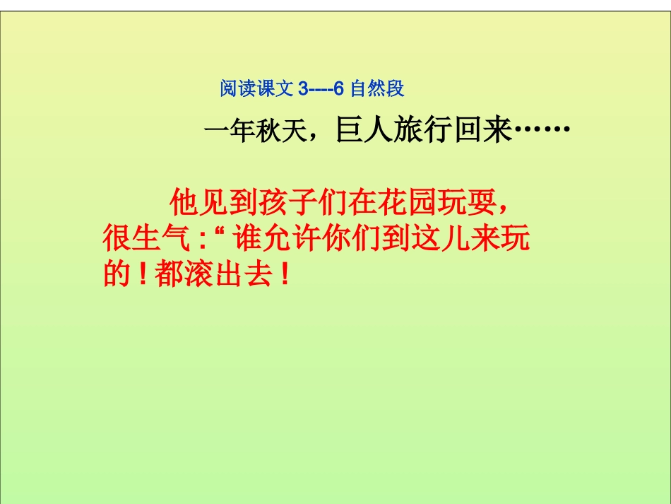 《巨人的花园》教学课件_第3页