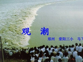 人教版四年级上册观潮