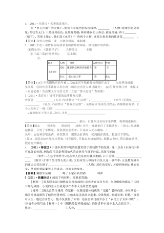 名著阅读填空题