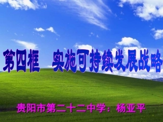 实施可持续发展战略 (2)