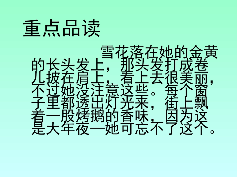卖火柴小女孩课件_第2页