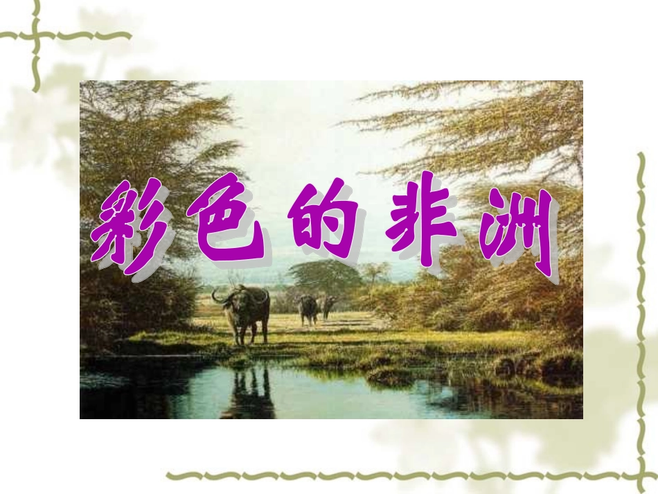 （人教新课标）五年级语文下册第28课《彩色的非洲》课件（共24张PPT）_第1页
