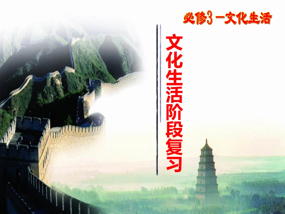 文化生活阶段复习_第1页