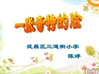 一张奇特的脸课件4