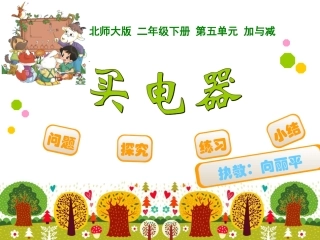 北师大二年级下册买电器