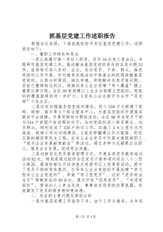 抓基层党建工作述职报告 (22)