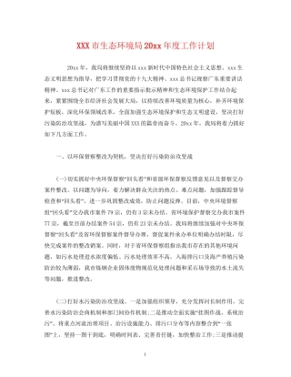 市生态环境局度工作计划2)