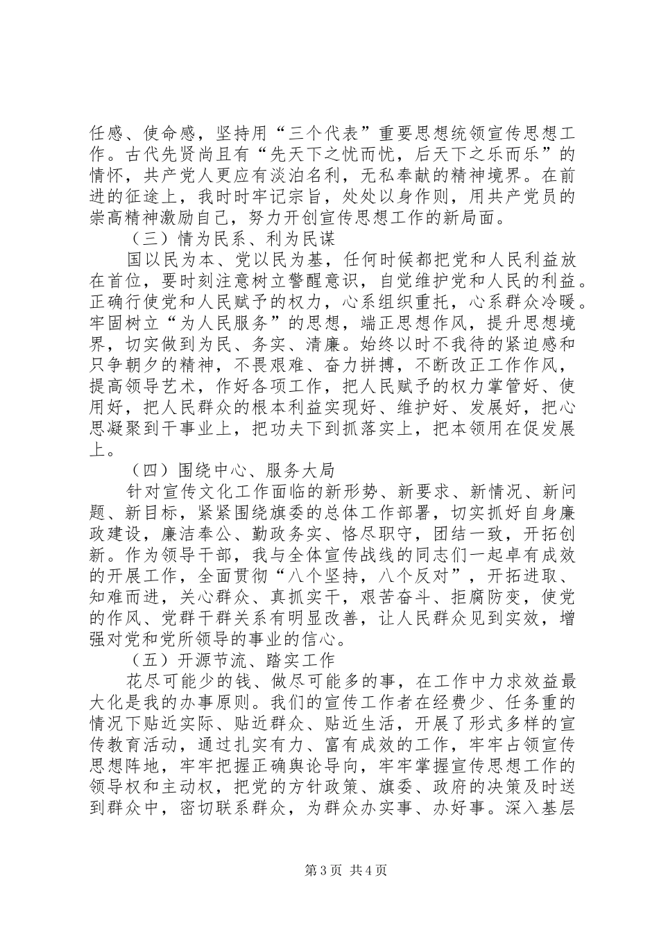 宣传部长述廉报告_第3页